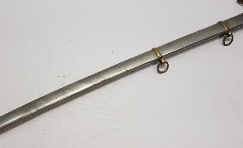 OSMANLI DÖNEMİ TOPÇU AMBLEMLİ ERMENİ USTA YAPIMI NADİR OSMANLI SUBAY KILICI