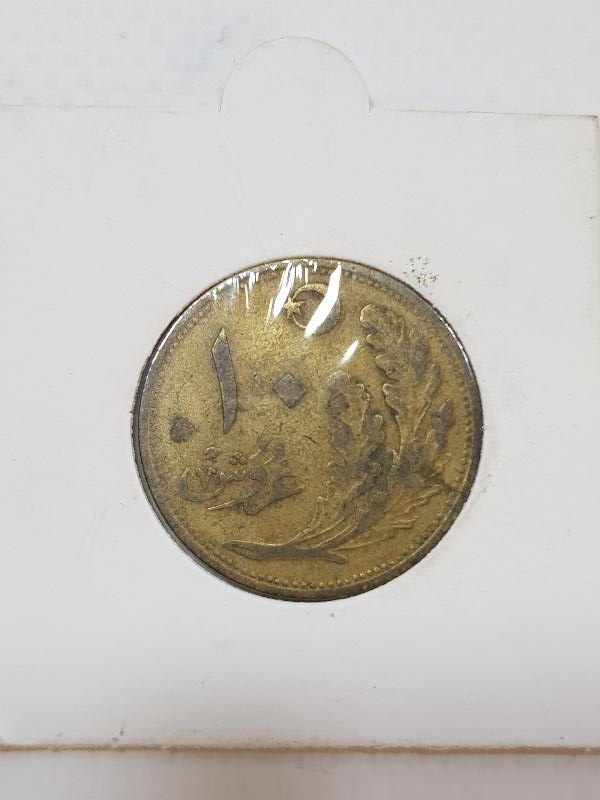 1924 TARİHLİ OSMANLICA YAZILI 10 KURUŞ