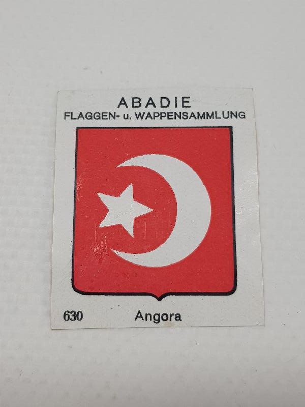 CUMHURİYET İLK DÖNEM ANKARA TEMALI AY YILDIZLI ÇİKOLATA KARTI