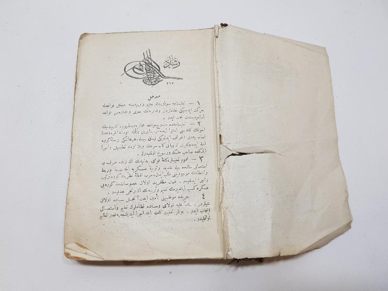 OSMANLICA SÜVARİ TALİM NİZAMNAMESİ