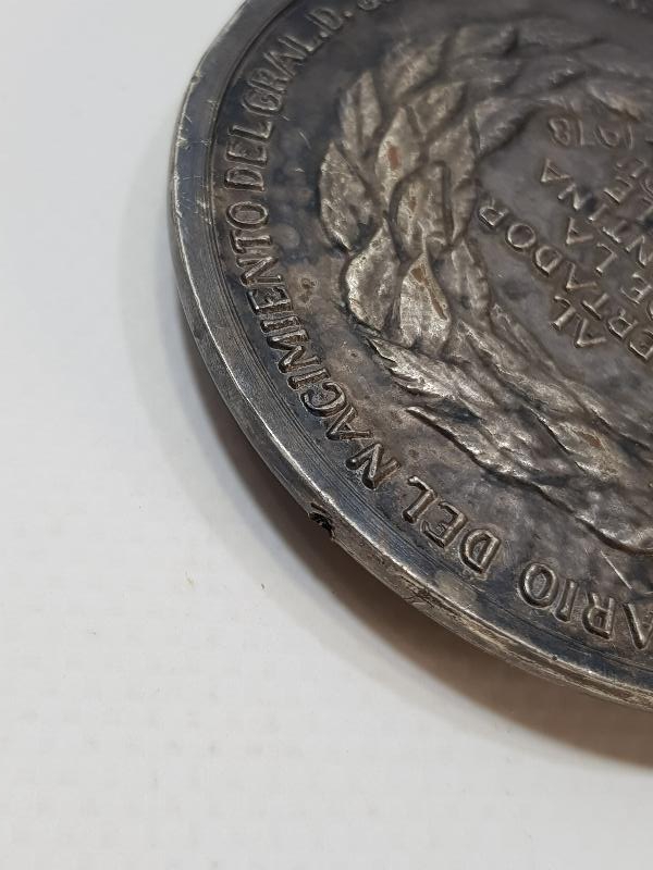 ARJANTİN - ŞİLİ VE PERU'NUN DEVRİMCİ LİDERİ JOSE DE SAN MARTİN TEMALI DEV BOY MADALYA