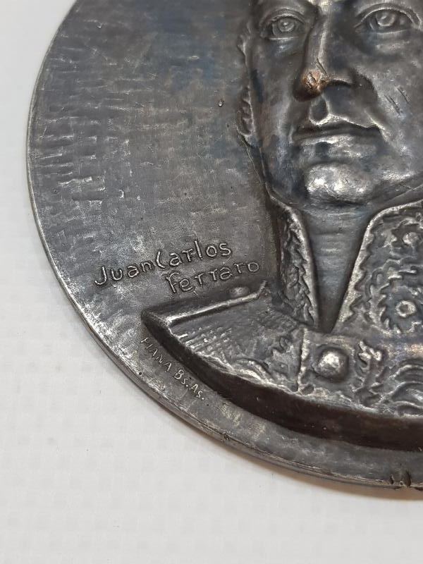 ARJANTİN - ŞİLİ VE PERU'NUN DEVRİMCİ LİDERİ JOSE DE SAN MARTİN TEMALI DEV BOY MADALYA