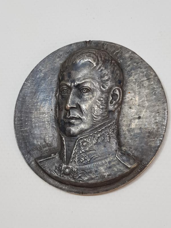 ARJANTİN - ŞİLİ VE PERU'NUN DEVRİMCİ LİDERİ JOSE DE SAN MARTİN TEMALI DEV BOY MADALYA