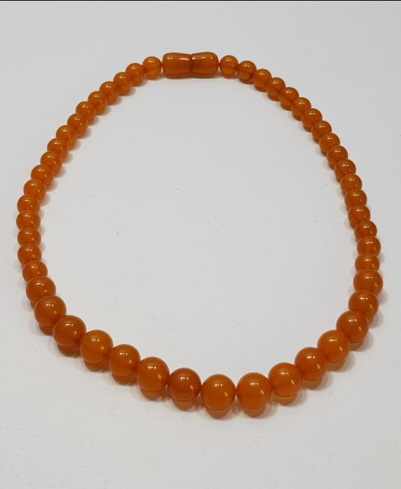 ANTİKA KEHRİBAR KOLYE - GERDANLIK