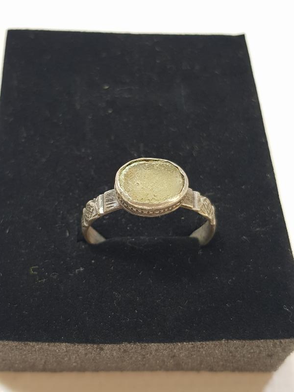 OSMANLI DÖNEMİ SİTRİN TAŞLI GÜMÜŞ YÜZÜK