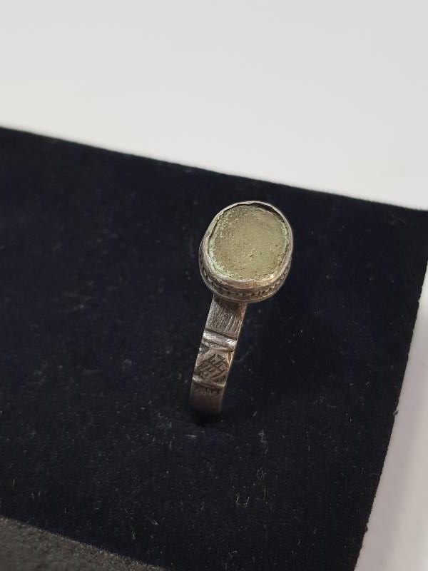 OSMANLI DÖNEMİ SİTRİN TAŞLI GÜMÜŞ YÜZÜK