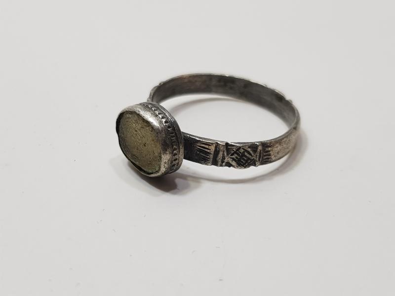 OSMANLI DÖNEMİ SİTRİN TAŞLI GÜMÜŞ YÜZÜK