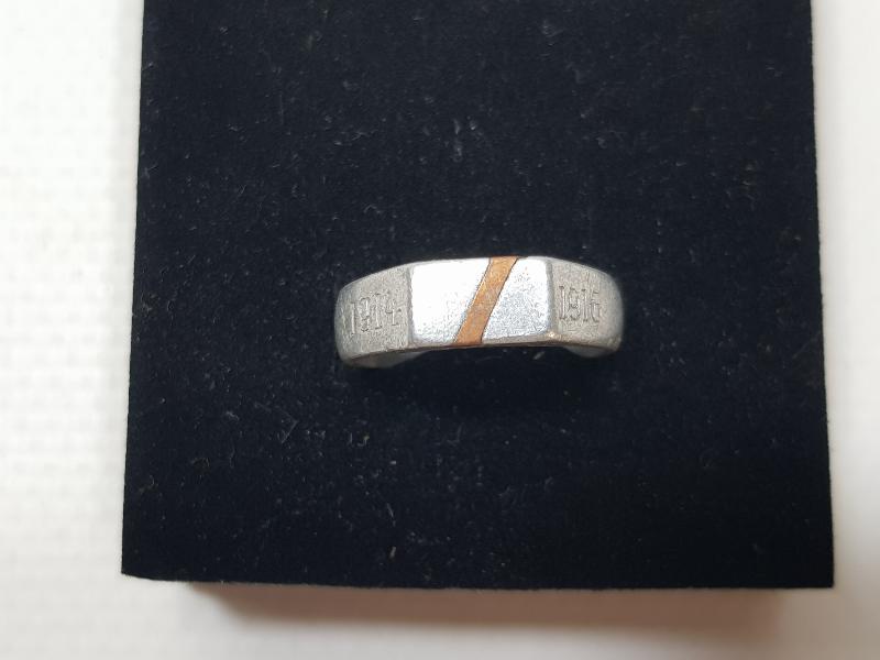 1. DÜNYA SAVAŞI 1914-1916 TARİHLİ İTTİFAK SUBAY YÜZÜĞÜ