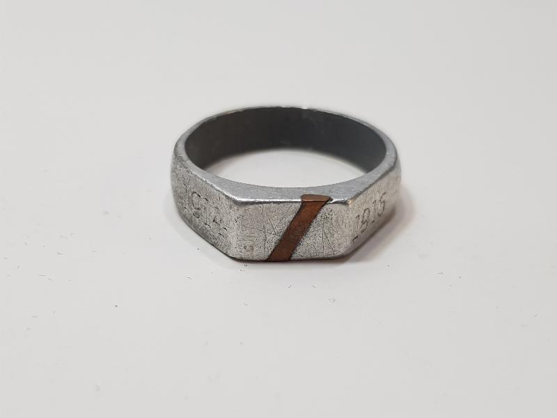 1. DÜNYA SAVAŞI 1914-1916 TARİHLİ İTTİFAK SUBAY YÜZÜĞÜ