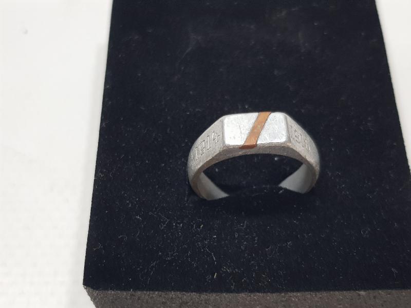 1. DÜNYA SAVAŞI 1914-1916 TARİHLİ İTTİFAK SUBAY YÜZÜĞÜ