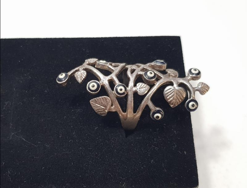 ÇİÇEK FORMLU GÜMÜŞ YÜZÜK