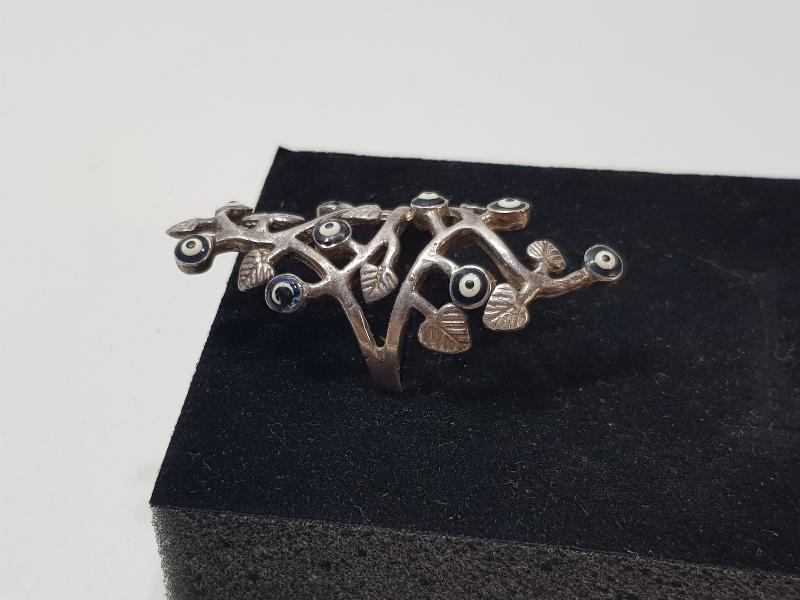 ÇİÇEK FORMLU GÜMÜŞ YÜZÜK