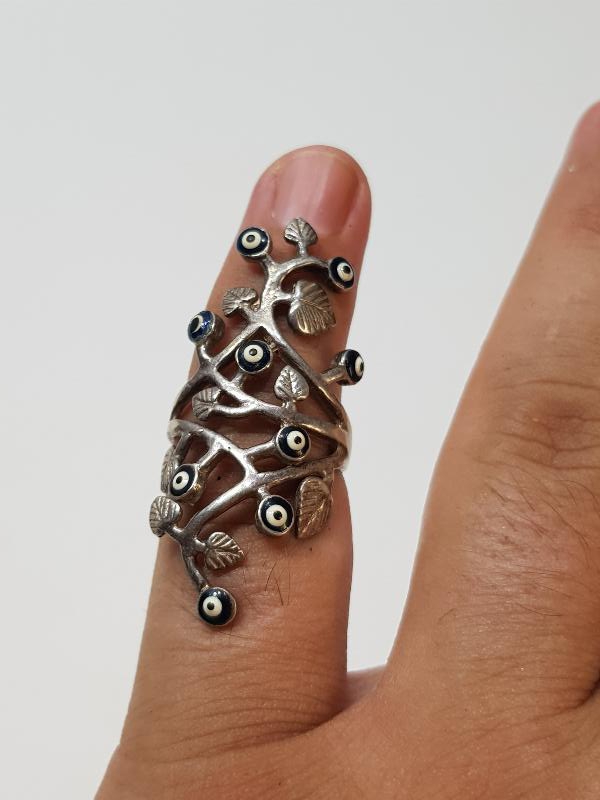 ÇİÇEK FORMLU GÜMÜŞ YÜZÜK