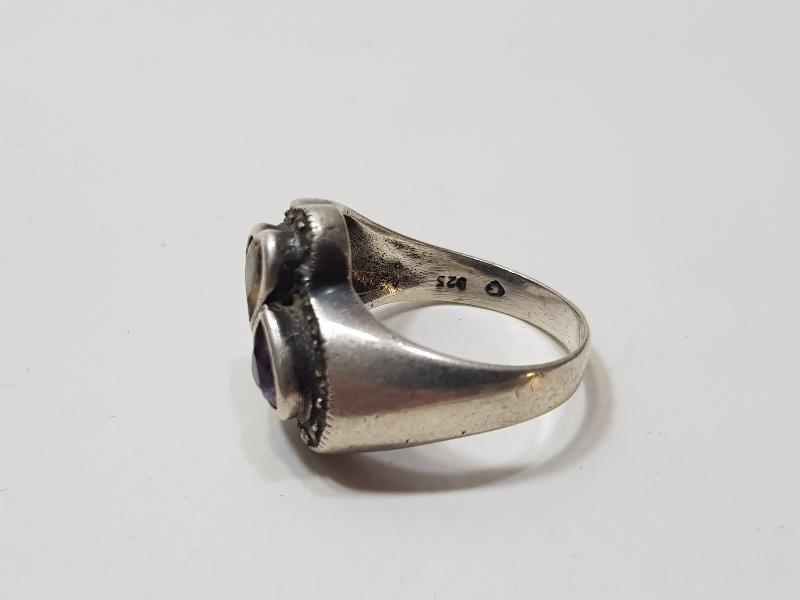 ÇİFT KALP FORMLU GÜMÜŞ YÜZÜK