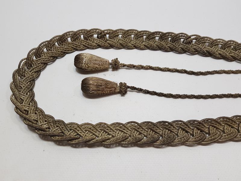 OSMANLI DÖNEMİ GÜMÜŞ SIRMA GELİN GAYRET VE BEREKET KEMERİ