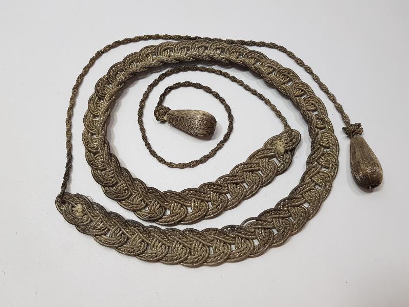 OSMANLI DÖNEMİ GÜMÜŞ SIRMA GELİN GAYRET VE BEREKET KEMERİ