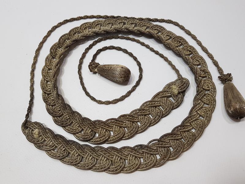 OSMANLI DÖNEMİ GÜMÜŞ SIRMA GELİN GAYRET VE BEREKET KEMERİ