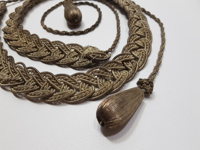 OSMANLI DÖNEMİ GÜMÜŞ SIRMA GELİN GAYRET VE BEREKET KEMERİ