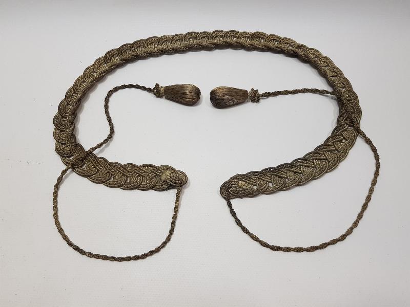 OSMANLI DÖNEMİ GÜMÜŞ SIRMA GELİN GAYRET VE BEREKET KEMERİ