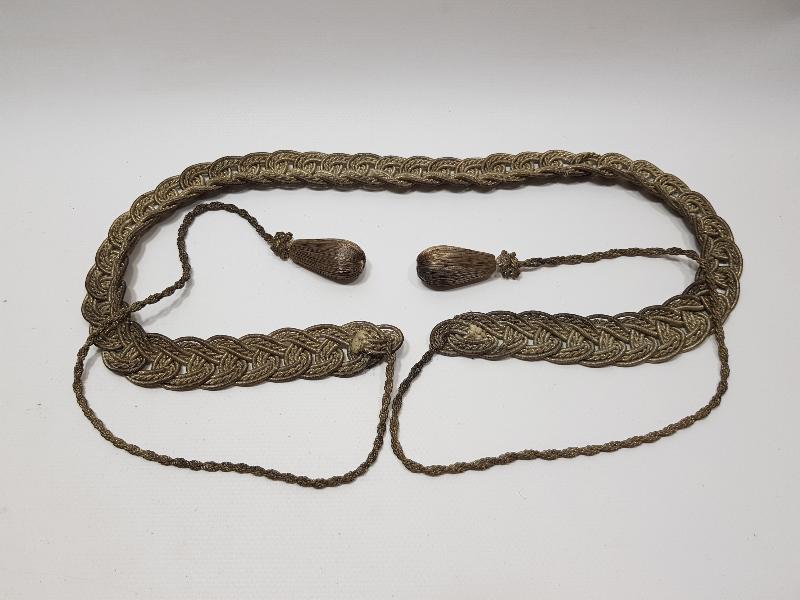 OSMANLI DÖNEMİ GÜMÜŞ SIRMA GELİN GAYRET VE BEREKET KEMERİ