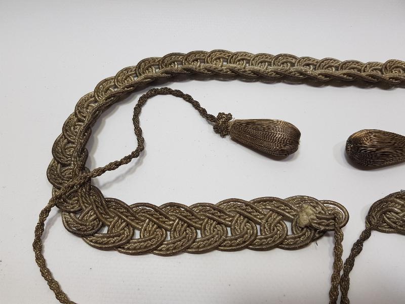 OSMANLI DÖNEMİ GÜMÜŞ SIRMA GELİN GAYRET VE BEREKET KEMERİ