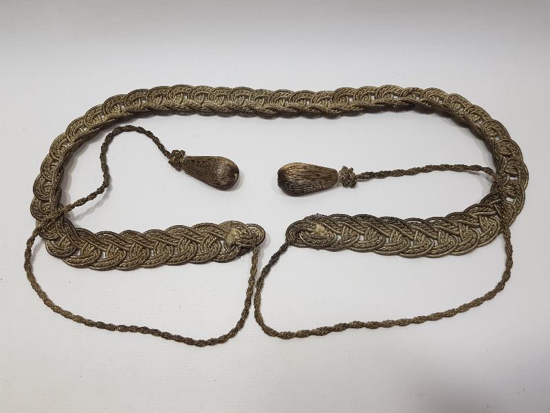 OSMANLI DÖNEMİ GÜMÜŞ SIRMA GELİN GAYRET VE BEREKET KEMERİ