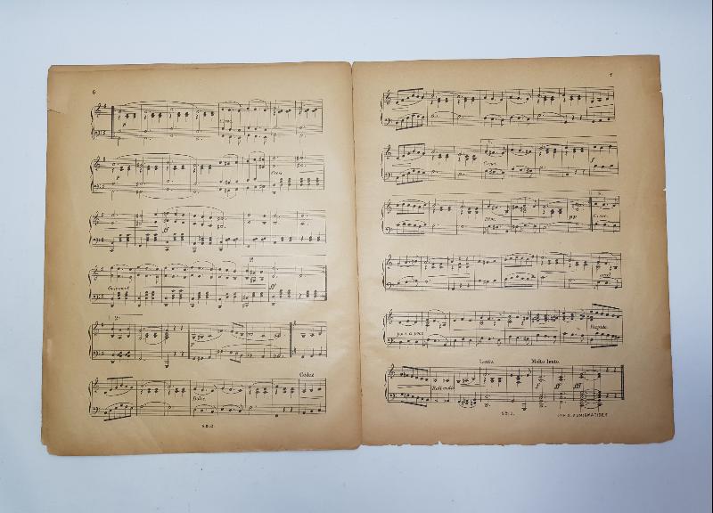 OSMANLI DÖNEMİ NAZARE-AGA PİYANO NOTA KİTAPÇIĞI