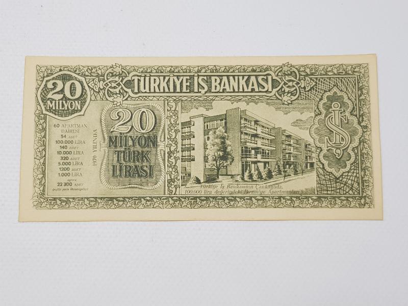 1970 TÜRKİYE İŞBANKASI PARA BENZERİ İKRAMİYE PLANI