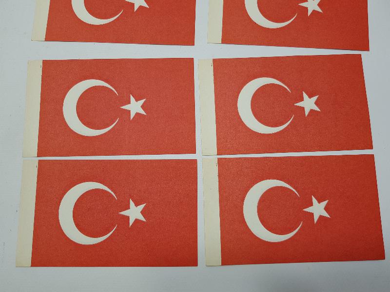 1970LERDEN KAĞIT BAYRAK LOTU