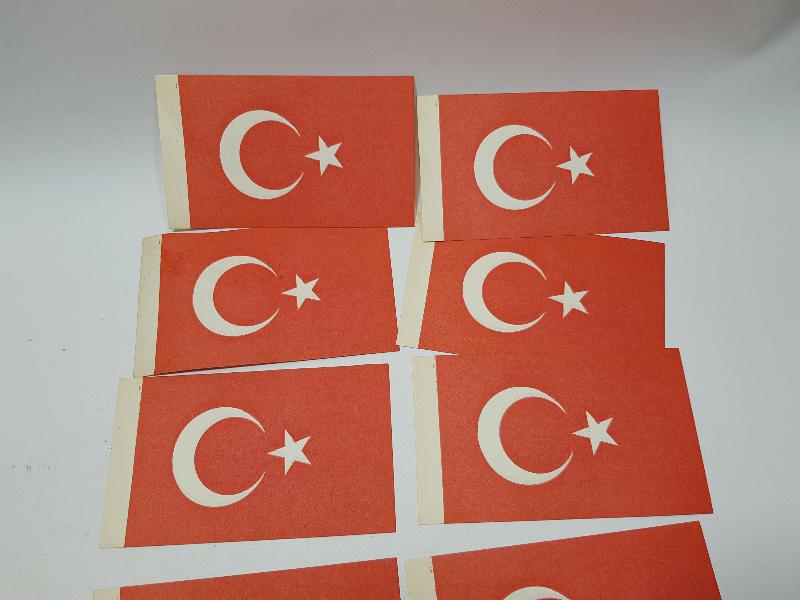 1970LERDEN KAĞIT BAYRAK LOTU