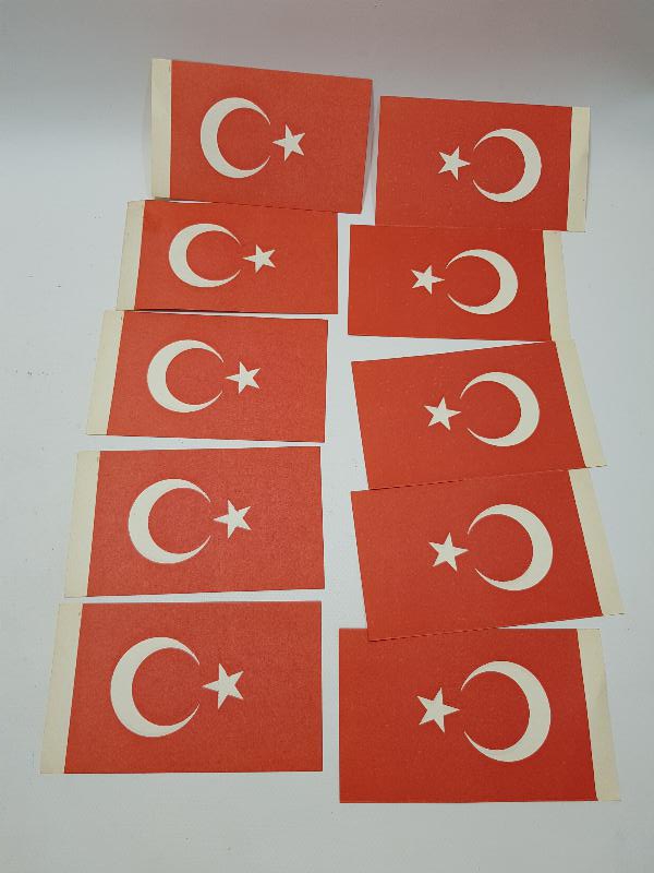 1970LERDEN KAĞIT BAYRAK LOTU