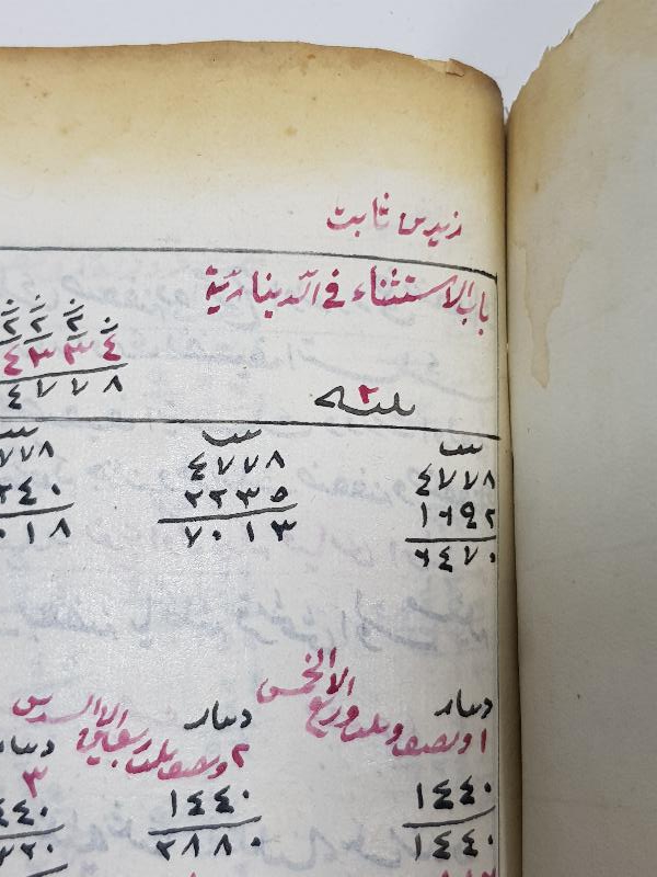 OSMANLI DÖNEMİ MİRAS HUKUKU KONULU EL YAZMA KİTAP