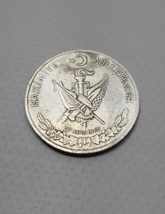 1960 DARBESİ HATIRA GÜMÜŞ 10 LİRA