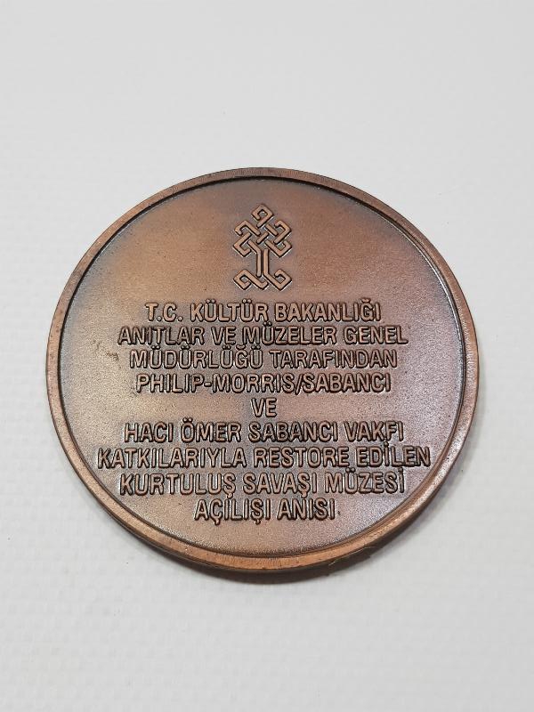 2001 KURTULUŞ SAVAŞI MÜZESİ AÇILIŞ HATIRASI NADİR MADALYA