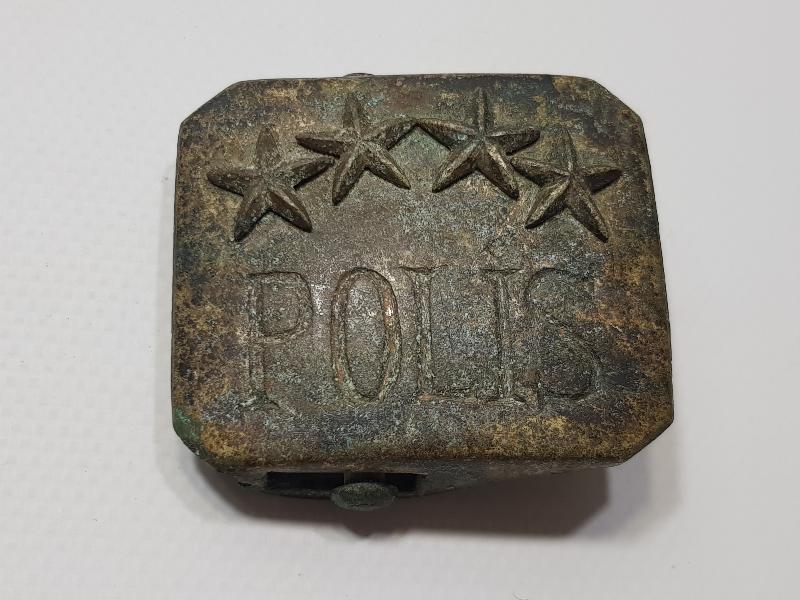 CUMHURİYET İLK DÖNEM DÖRT YILDIZLI EMNİYET MÜDÜRÜ KEMER TOKASI