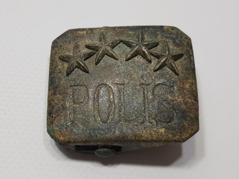 CUMHURİYET İLK DÖNEM DÖRT YILDIZLI EMNİYET MÜDÜRÜ KEMER TOKASI