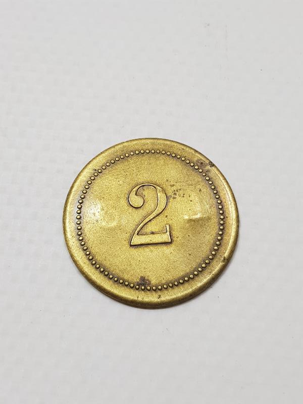 OSMANLI DÖNEMİ "2 P T" YAZILI NADİR JETON