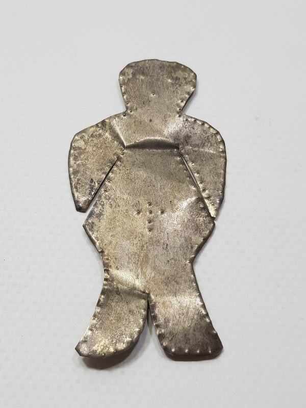 OSMANLI DÖNEMİ RUM İŞİ GÜMÜŞ İNSAN FORMLU ADAKLIK