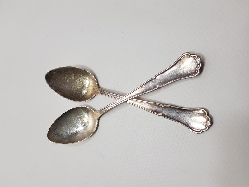 OSMANLI DÖNEMİ BİR ÇİFT GÜMÜŞ ÇAY KAŞIĞI