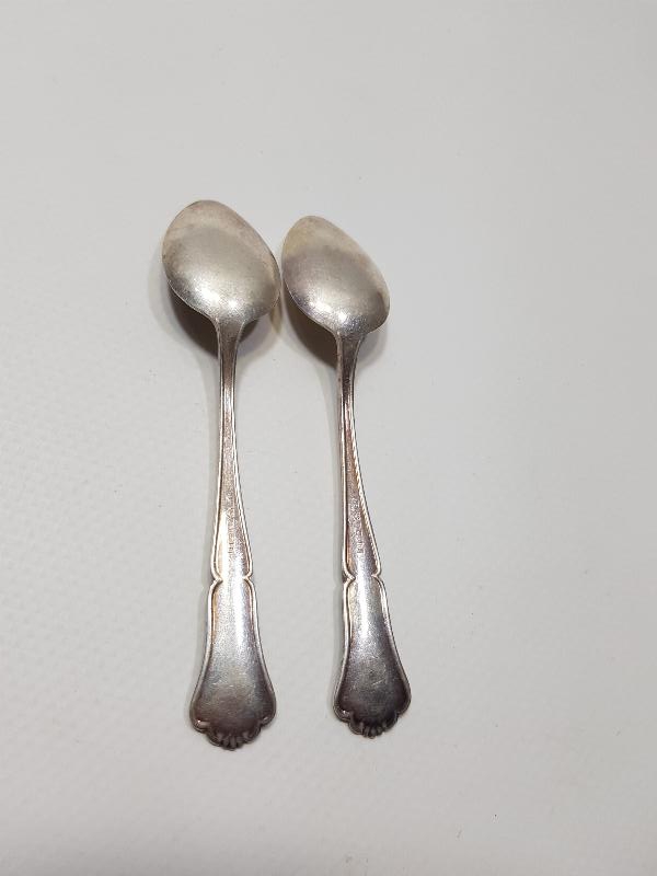 OSMANLI DÖNEMİ BİR ÇİFT GÜMÜŞ ÇAY KAŞIĞI