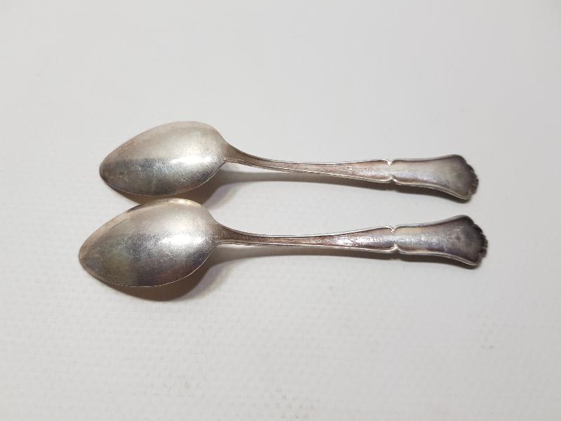 OSMANLI DÖNEMİ BİR ÇİFT GÜMÜŞ ÇAY KAŞIĞI