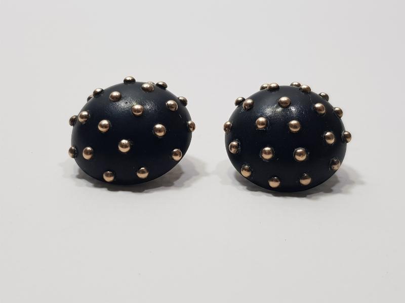 ANTİKA ALTIN NOKTALARLA BEZELİ OLTU TAŞLI KÜPE