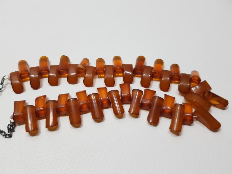 ANTİKA DAMLA KEHRİBAR KOLYE GERDANLIK