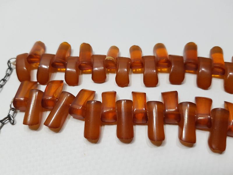 ANTİKA DAMLA KEHRİBAR KOLYE GERDANLIK