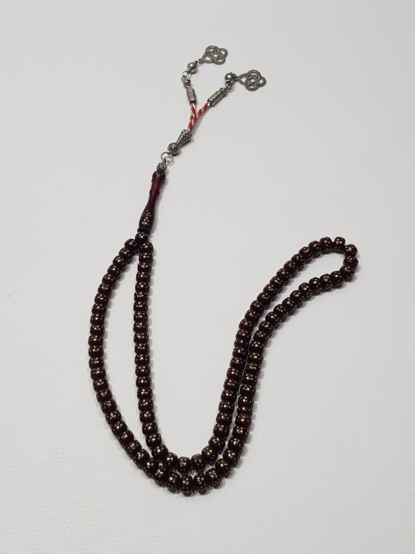 ÜZERİ PİRİNÇ ÇAKMA 99LUK NAMAZ TESPİHİ