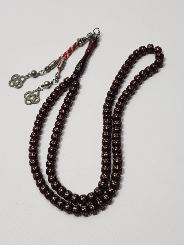 ÜZERİ PİRİNÇ ÇAKMA 99LUK NAMAZ TESPİHİ