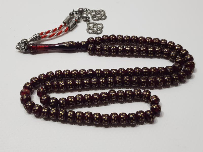 ÜZERİ PİRİNÇ ÇAKMA 99LUK NAMAZ TESPİHİ