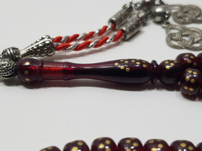 ÜZERİ PİRİNÇ ÇAKMA 99LUK NAMAZ TESPİHİ