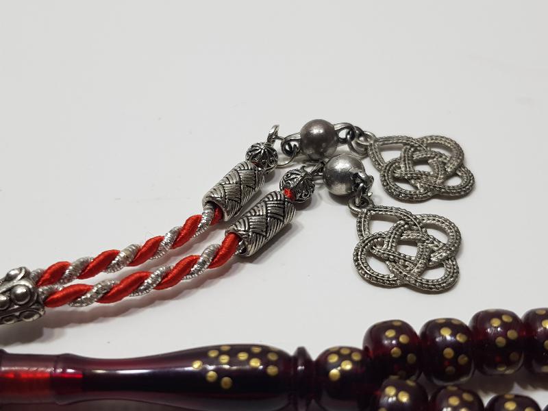 ÜZERİ PİRİNÇ ÇAKMA 99LUK NAMAZ TESPİHİ