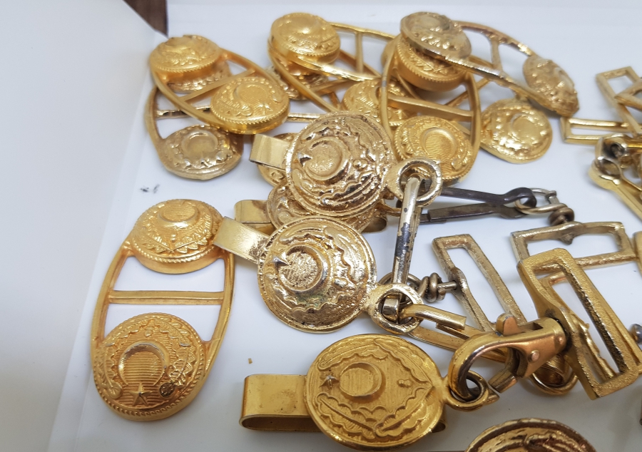 ANTİKA SUBAY KEMERİ PARÇALARI LOTU